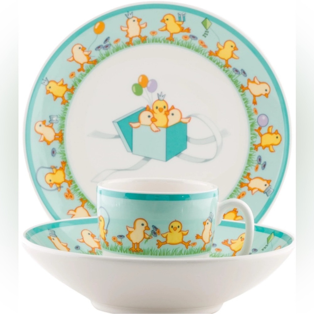 Tiffany & Co. Duckling Dinnerware Set - Blue and White